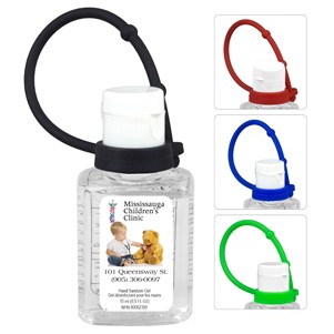 "SanPal Connect" 1.0 oz Compact Hand Sanitizer Antibacterial Gel in Flip-Top Squeeze Bottle